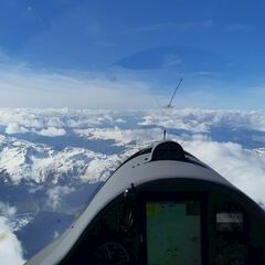 Verortung via Georeferenzierung der Kamera: Aufgenommen in der Nähe von Prättigau/Davos, Schweiz in 4600 Meter